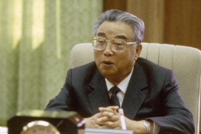 北朝鮮の金日成氏＝平壌で1991年4月、毎日新聞・中村琢磨撮影