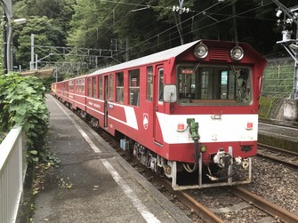 大井川鉄道井川線の列車＝2022年9月20日、筆者撮影
