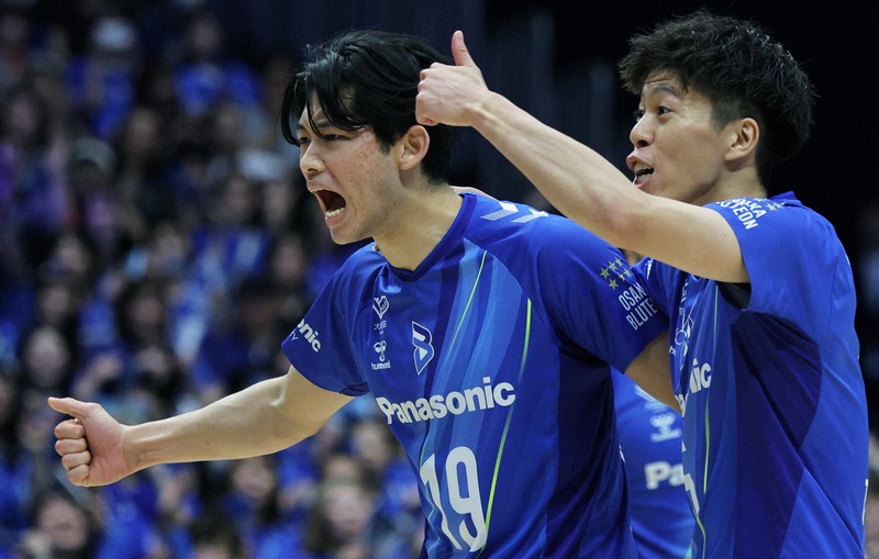 バレー推し：大阪B西川馨太郎、優勝の味は「みんな、うれしそうで