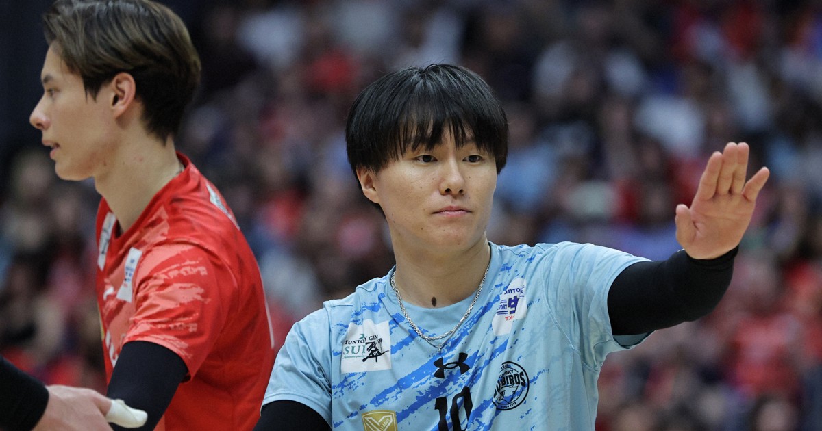 バレー推し：サントリー小川智大、相手サーブは「代表レベルで走ってい