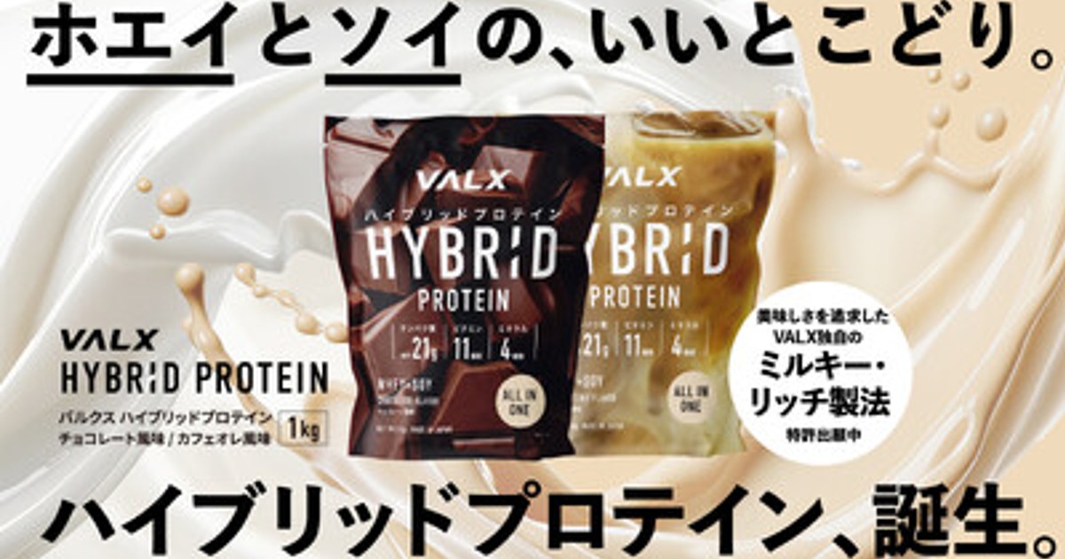 プロテイン VALX HHEY PROTEIN 1000g 5/28(木)発売開始】ハイブリッドプロテイン 1kg | プロテイン・サプリ