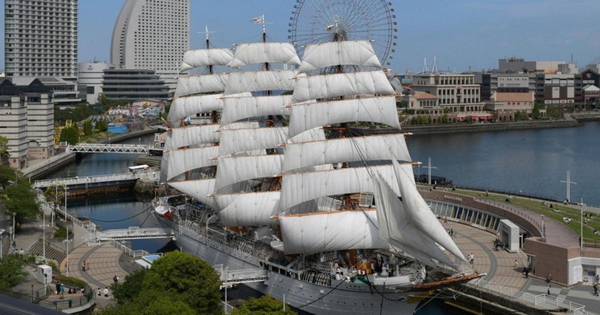 銅 ヴィンテージ CLARAO ORD.806 帆船 特大 Retro Japan in Photos: Sailing ship built in 1930 rests in