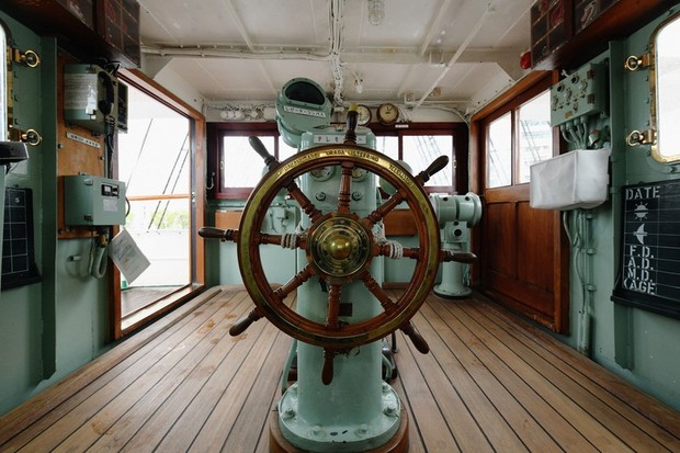 銅 ヴィンテージ CLARAO ORD.806 帆船 特大 Retro Japan in Photos: Sailing ship built in 1930 rests in