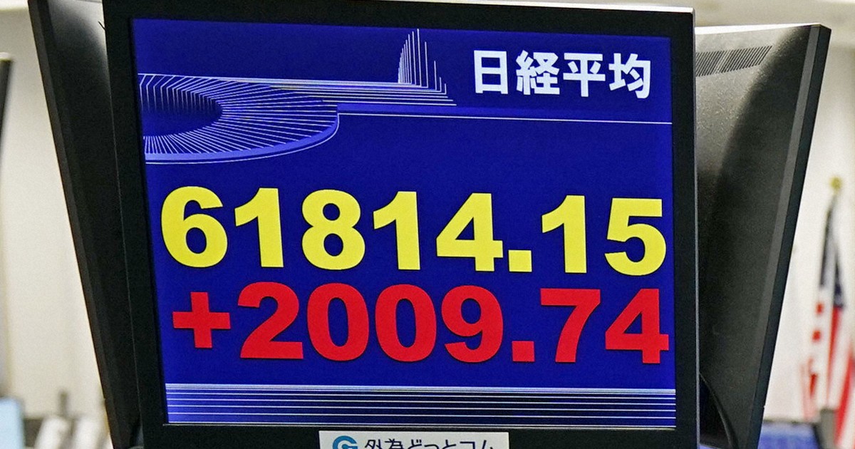 Tokyo stocks surge, Nikkei up 3%, as oil prices fall on Middle East hopes