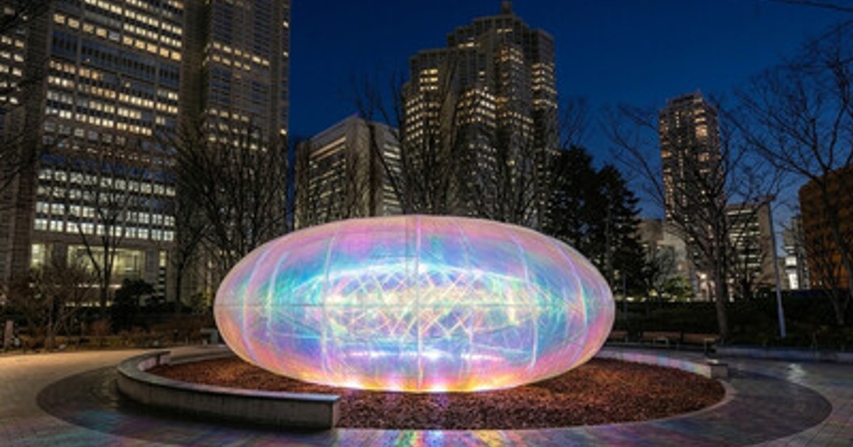 プレスリリース：万博のレガシー作品、東京の夜へ。奥中章人の光の作品