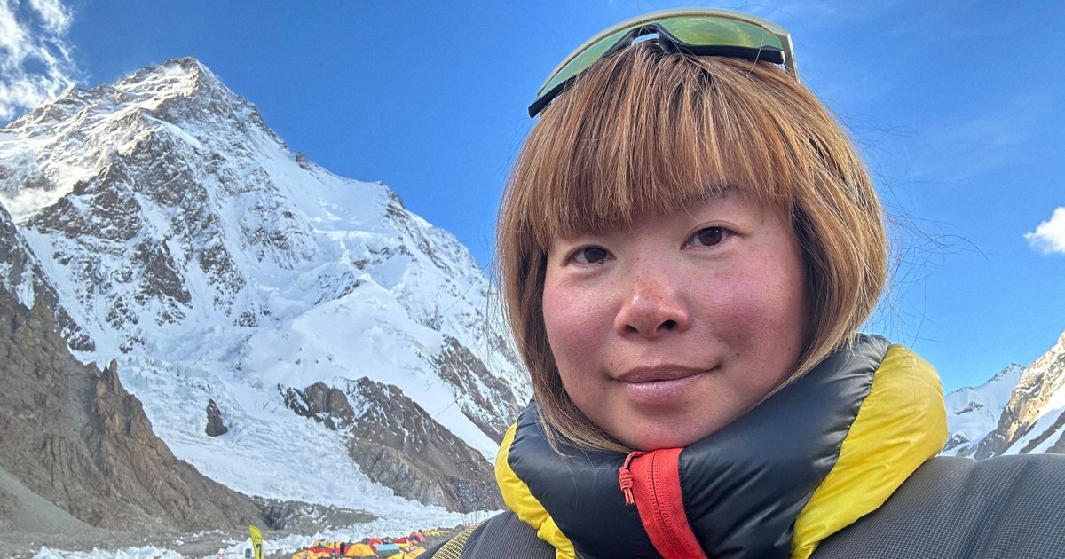 Japanese woman who scaled the world's 14 top peaks says she wants to share joy