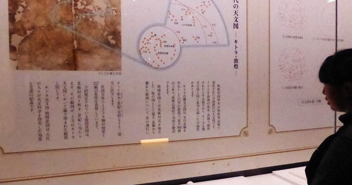 古代人、知恵と交流の結晶 「キトラ天文図」＆「敦煌星図（複製