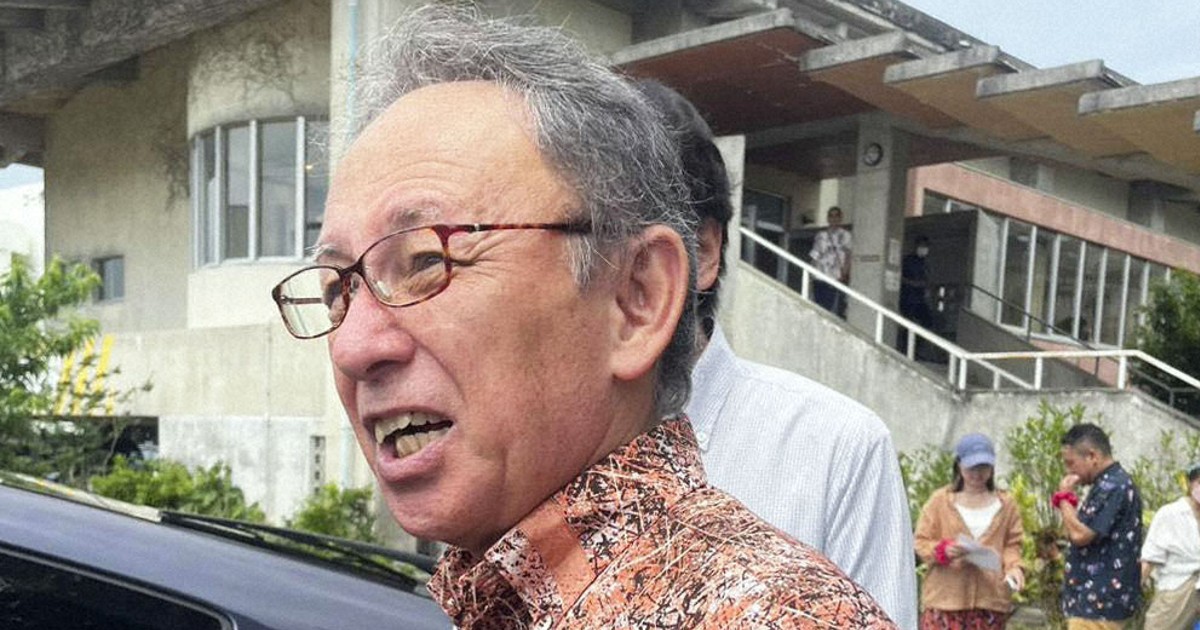 玉城デニー沖縄県知事に殺害予告メール　辺野古沖転覆の船長にも言及