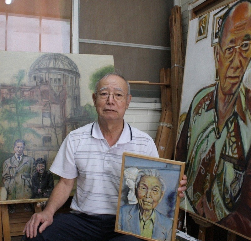 ひと：増田正昭さん＝被爆者の肖像画を描き続ける画家 | 毎日新聞