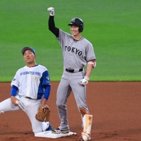 松本剛が連日の適時打、ジャイアンツが連勝 日本ハムvs巨人 プロ野球セ