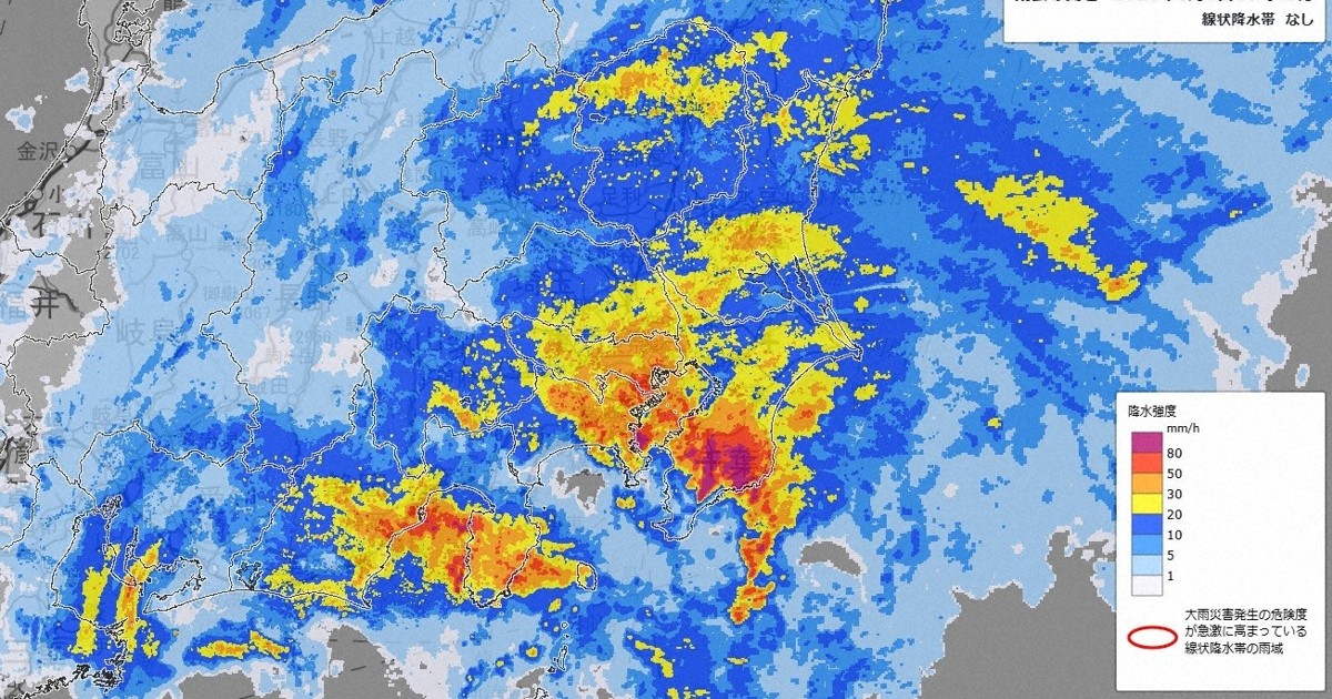 台風6号　関東地方でレベル4危険警報相次ぐ　東京・品川区など
