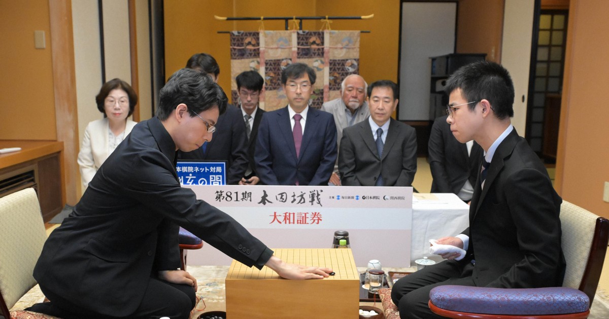本因坊戦、第3局始まる　一力本因坊、布石を主導　4連覇懸け
