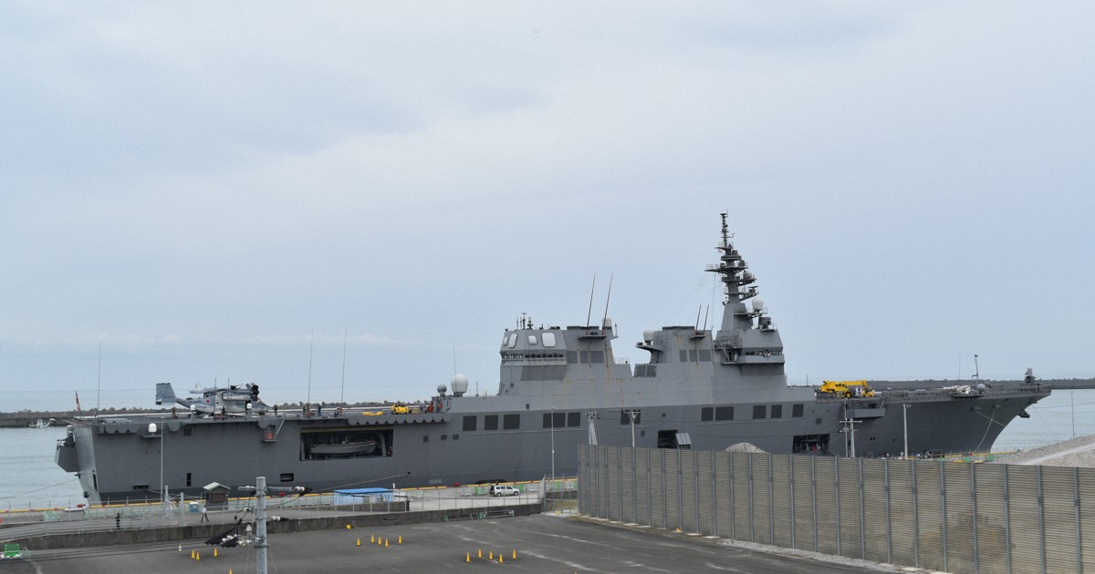 海自護衛艦「ひゅうが」高知新港に寄港 6日に無料で一般公開