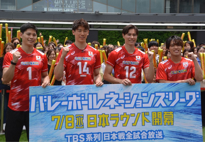 バレー推し：石川祐希「1人に頼るのでなく」 VNL開幕セレモニー会見