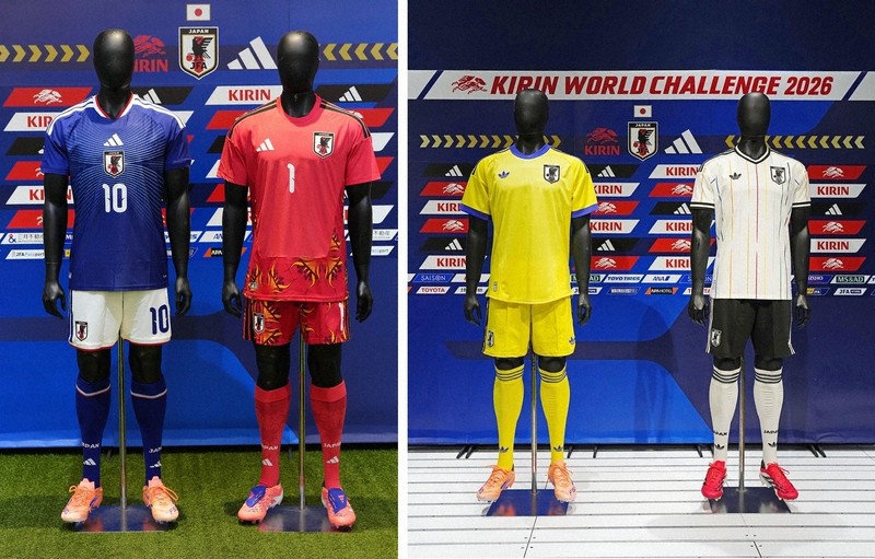 日本國家隊世界盃全三場比賽將穿藍色球衣