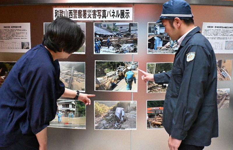 災害の記憶、風化させぬ 西署で写真展 5期分け、脅威再認識 和歌山