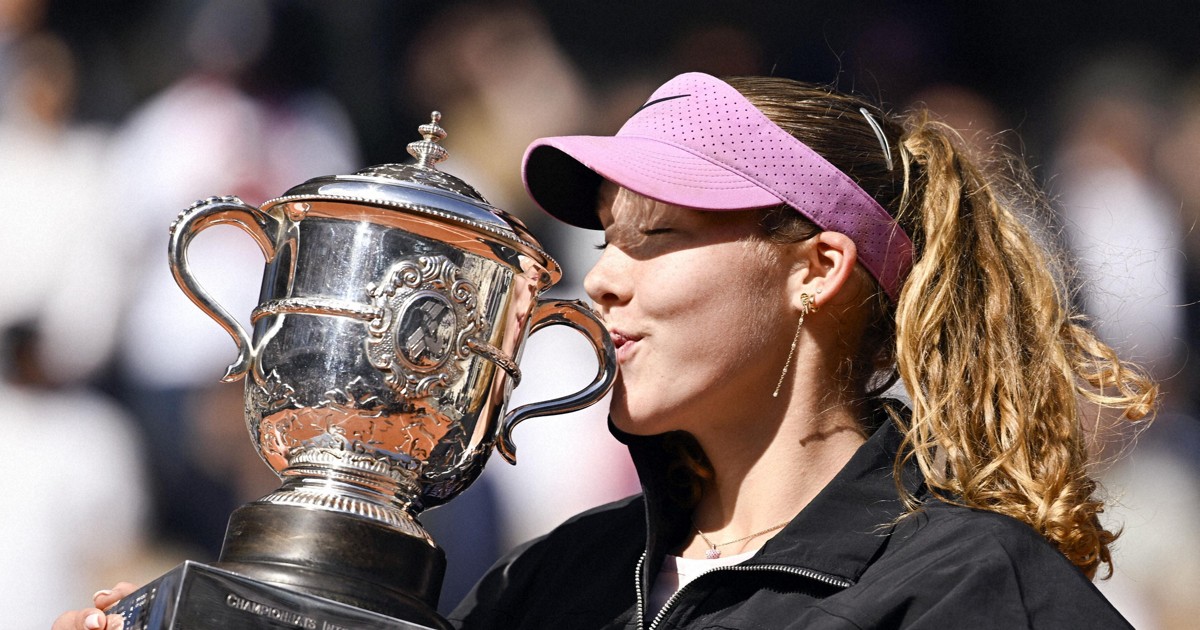 19歳アンドレエワが四大大会初優勝　テニス全仏女子シングルス