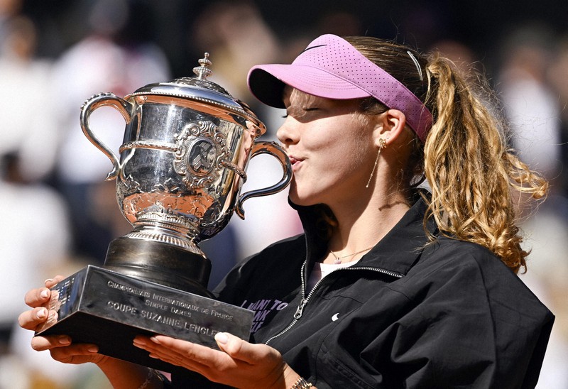 19歳アンドレエワが四大大会初優勝 テニス全仏女子シングルス | 毎日新聞