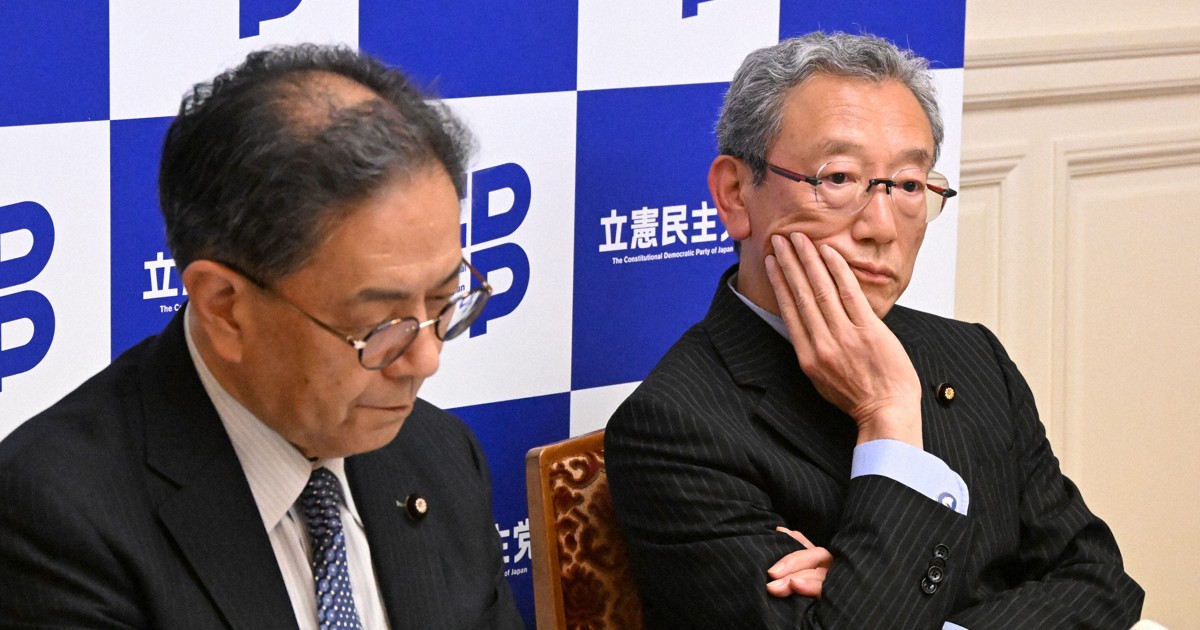 議長発言「男系男子に固執」　立憲、皇族数確保の養子案に反対へ