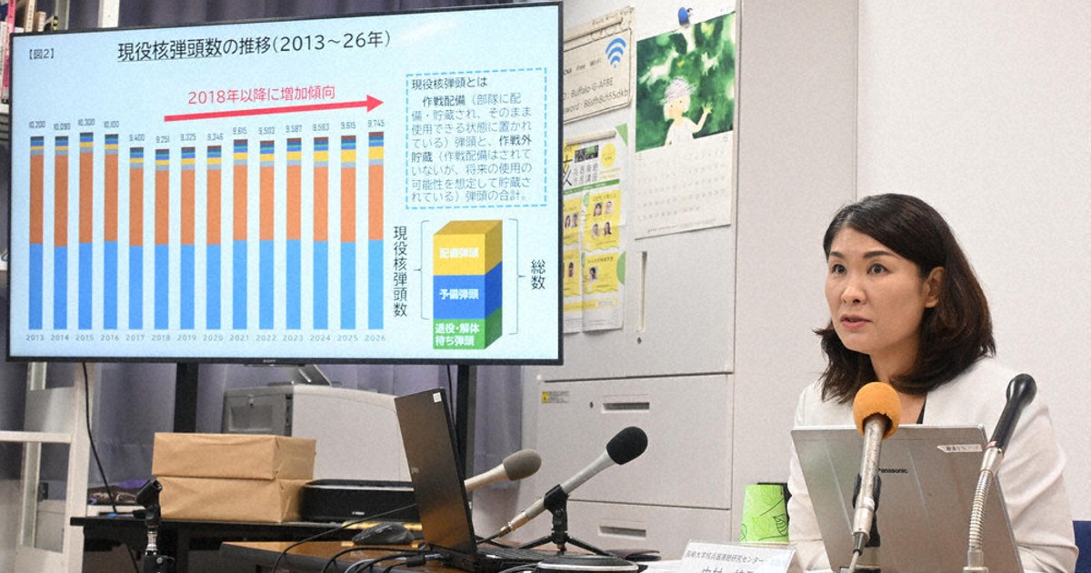世界の「現役核弾頭」は9745発　厳しい現状をポスターに