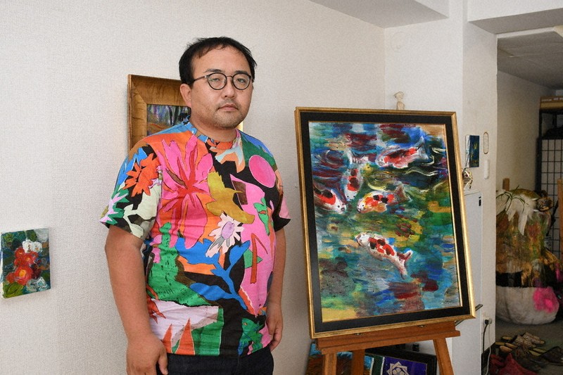 越谷・異色の現代アーティスト 田中拓馬さん、米国で個展 13日から