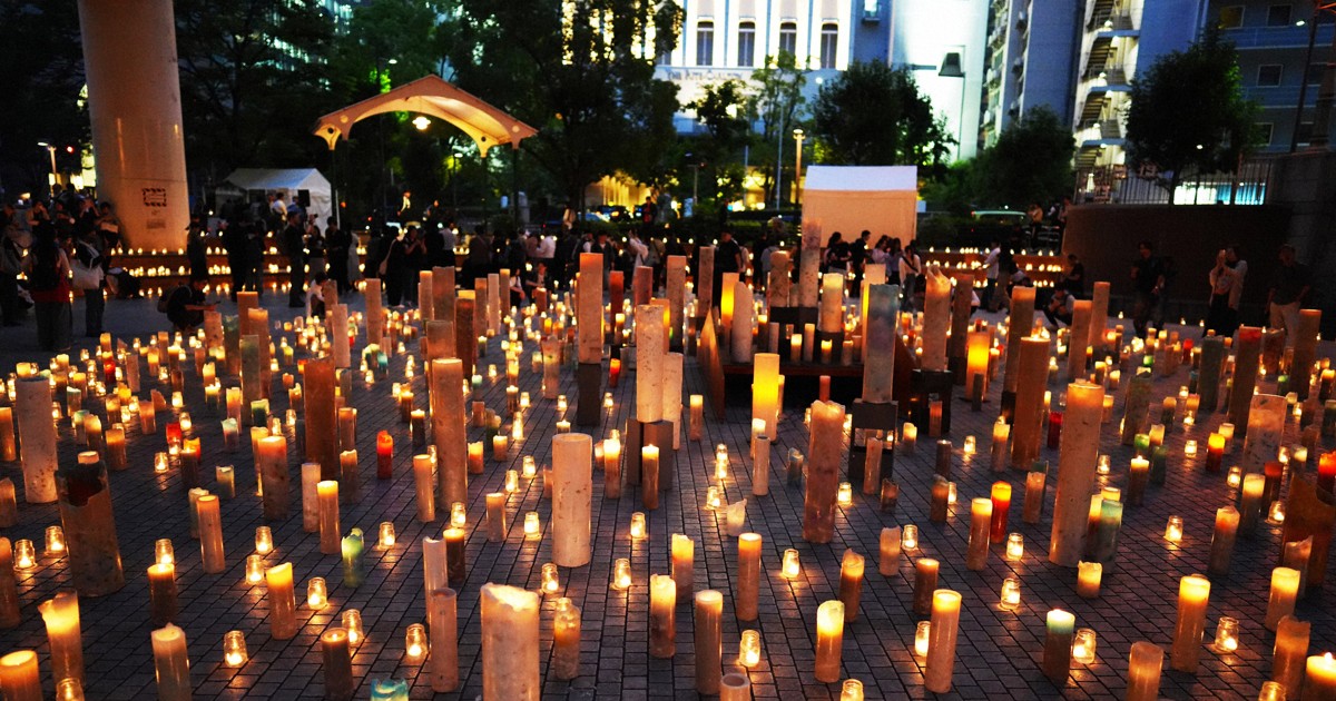 Easy Japanese news in translation: 'Candle Night' event brings relaxing evening to Osaka