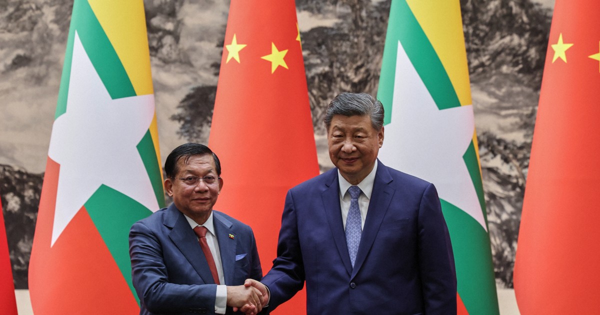 習氏がミャンマー大統領と会談 軍主導の新政権支持を表明