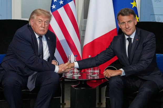 Trump Arrives for G7 Summit Following Announcement of Iran Agreement