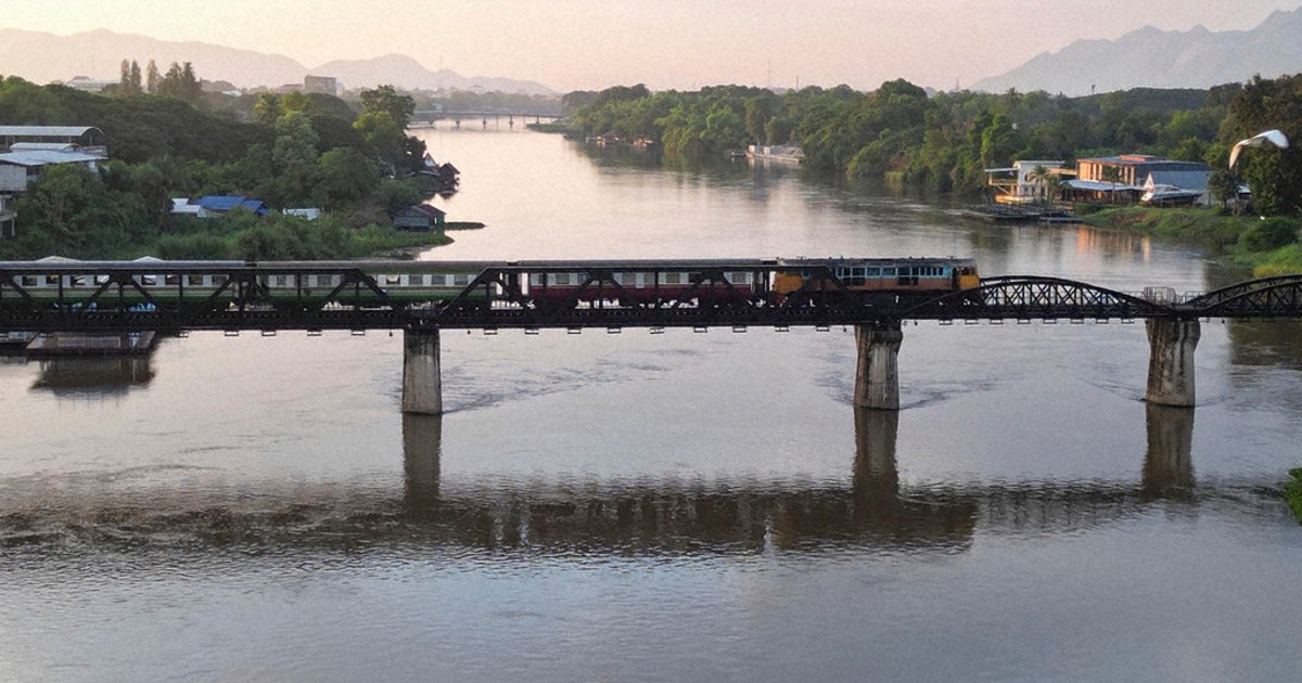 Photos show the resurfaced remains of World War II's 'Death Railway' in Thailand