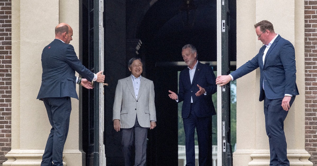 Japan's Emperor Naruhito tours Het Loo Palace in Netherlands