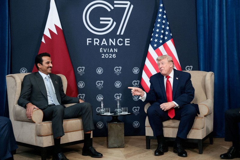 トランプ氏「記者会見で覚書を説明」 G7首脳ら、中東情勢協議 | 毎日新聞