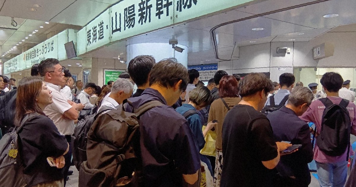 東海道新幹線遭人闖入撞擊，58班列車停駛、100班延誤，影響14萬人
