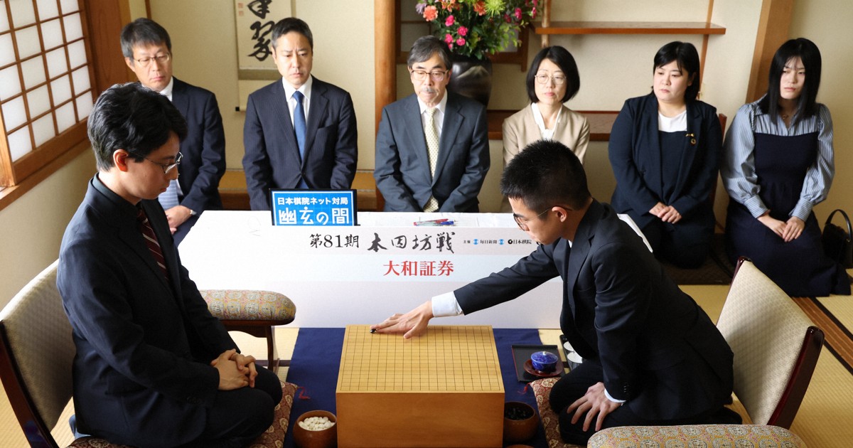 福岡航太朗七段、勝利しタイに　本因坊戦第4局　決着は最終局に