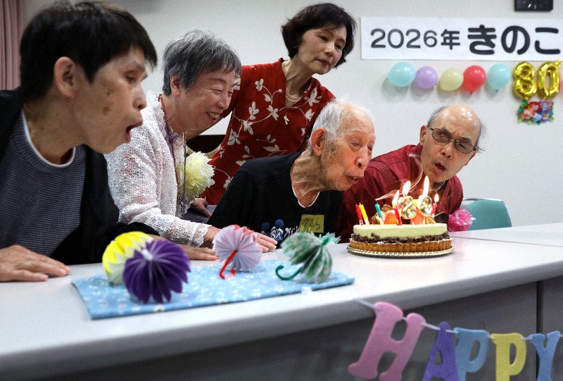 原爆小頭症倖存者慶祝80歲生日 「蕈菇會」舉辦生日派對
