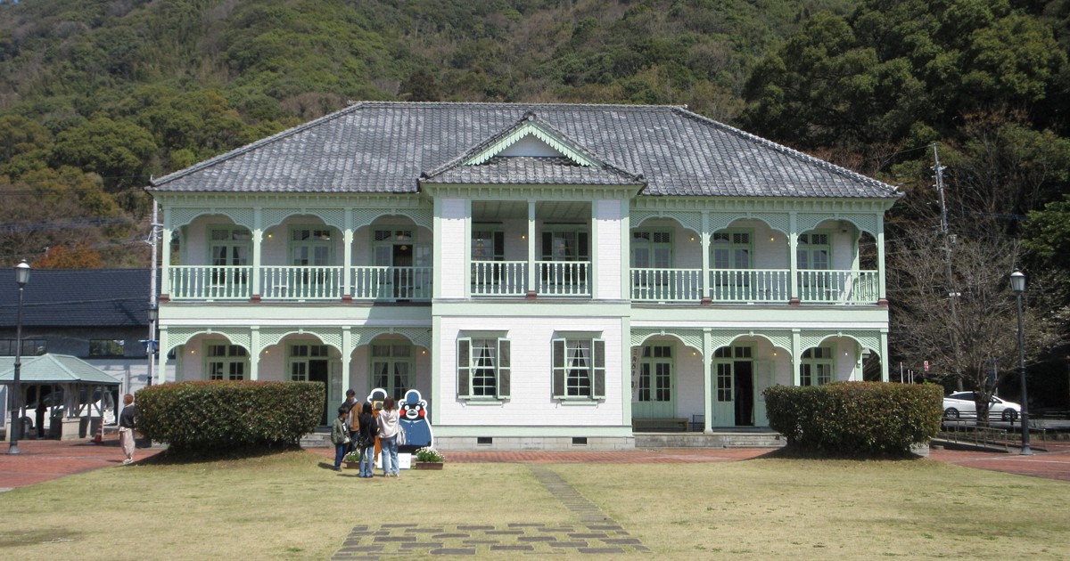 小泉八雲が絶賛の旅館がシンボル 開港時の姿残す熊本・三角西港