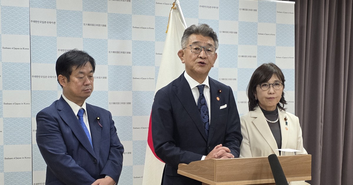 日韓議連の武田会長、韓国大統領と会談 小泉防衛相も訪韓へ