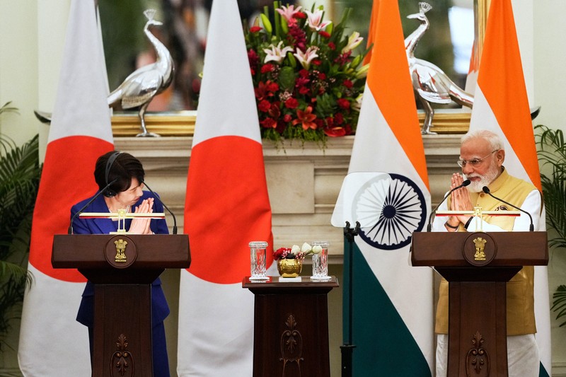 日印首脳会談 高市早苗首相とインドのモディー首相が共同声明発表