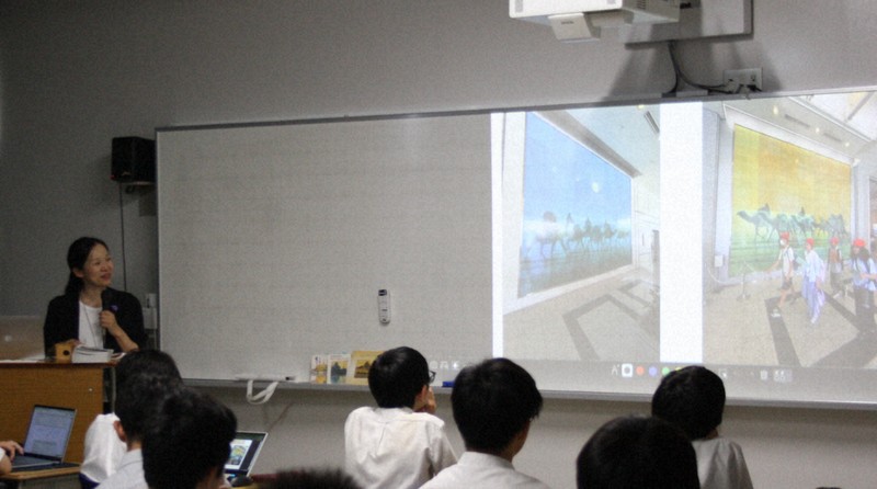 平山郁夫名畫導引和平思辨 広島中學生從畫作感受原爆畫家心聲
