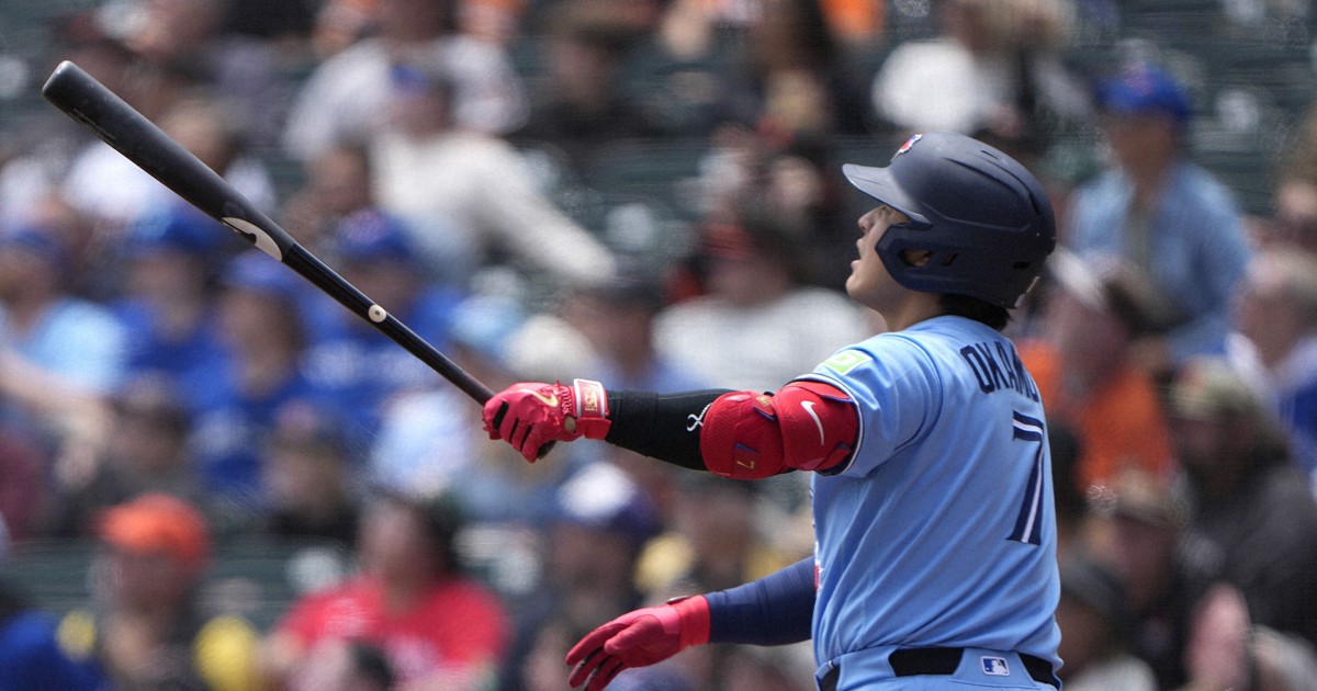 Baseball: Okamoto smashes 1st MLB grand slam as Blue Jays rout Giants