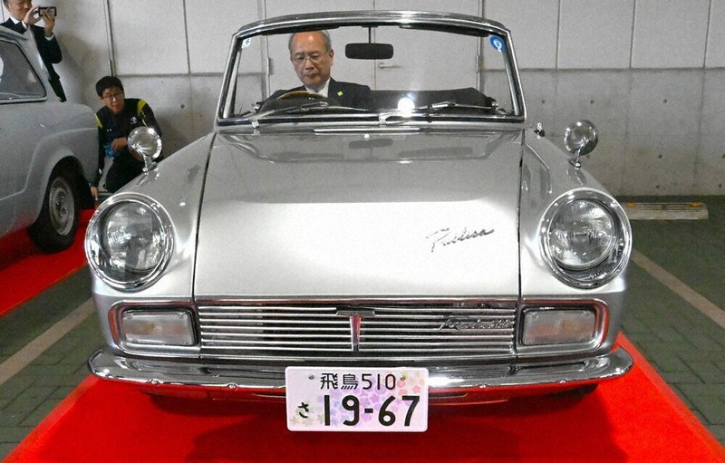 60年代の「パブリカ」修復 奈良トヨタ、自動車博物館5周年で 奈良
