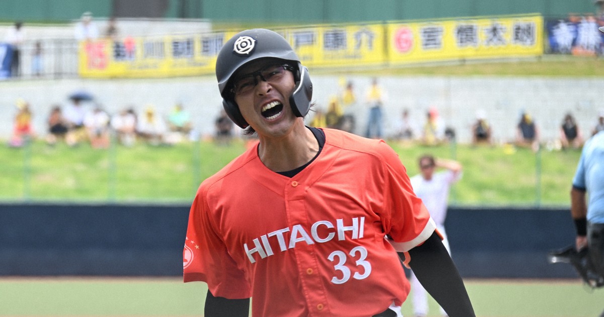 金原が先制ソロ、日立製作所が第2代表決定戦へ　都市対抗北関東