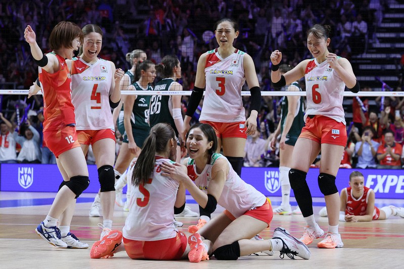 日本女排逆轉波蘭晉級國家聯賽決賽週