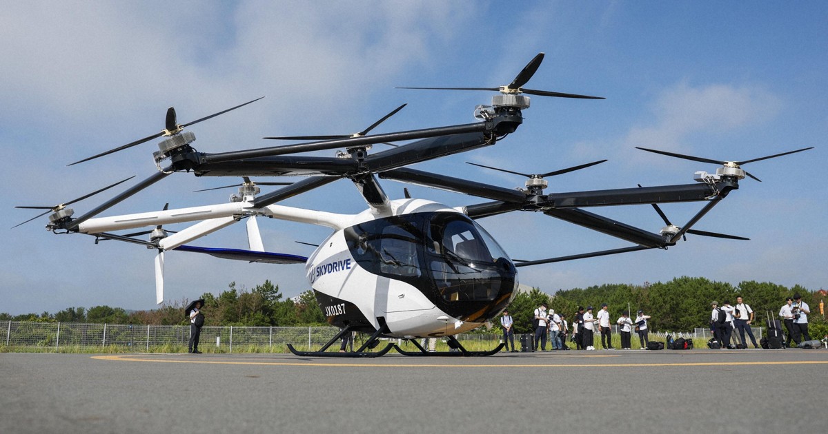 Japan startup SkyDrive showcases high-speed 'flying car' demo in Yamaguchi