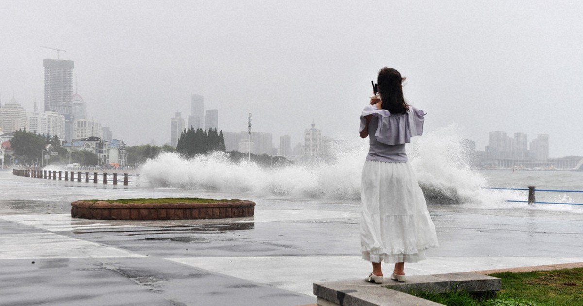 Typhoon Bavi weakens but still brings strong winds and rain to China