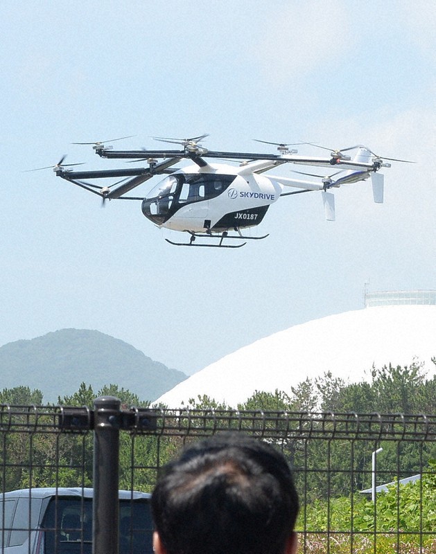 空飛ぶクルマ 高速飛行 最高時速86キロ 無人で2キロを2回 山口市
