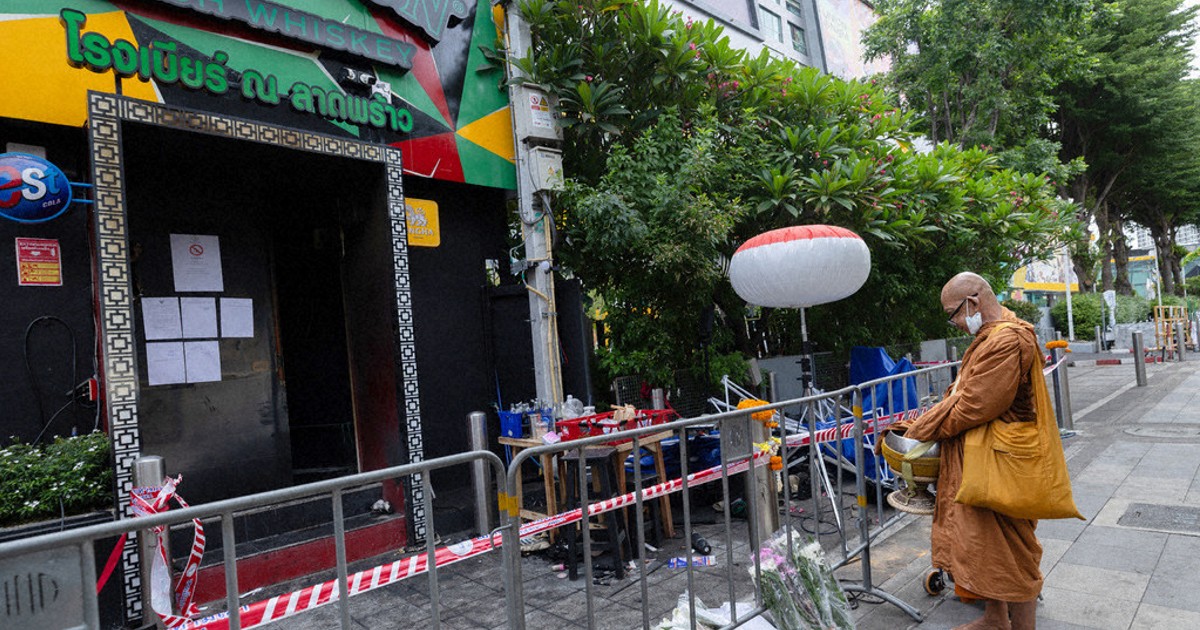 Death toll from a Bangkok music bar fire rises to 30, dozens remain in hospital