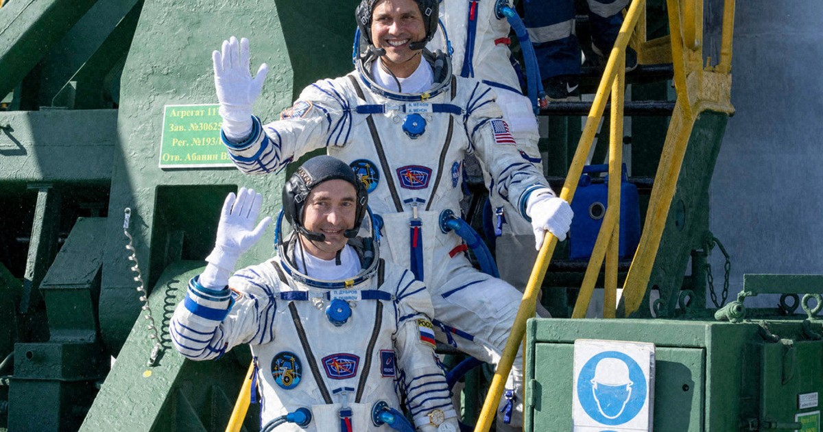 US-Russian crew arrives at the International Space Station for 8-month mission