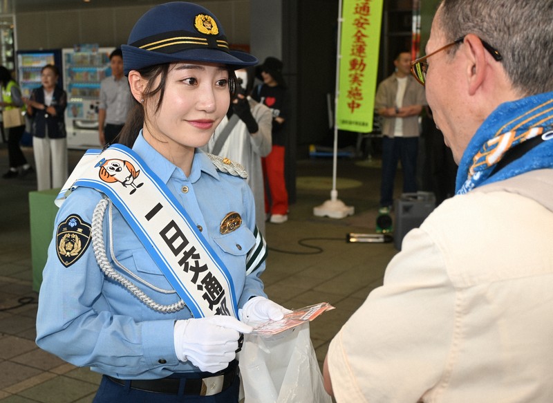 演員中西悠綺一日交通部長 呼籲「為守護摯愛生命」