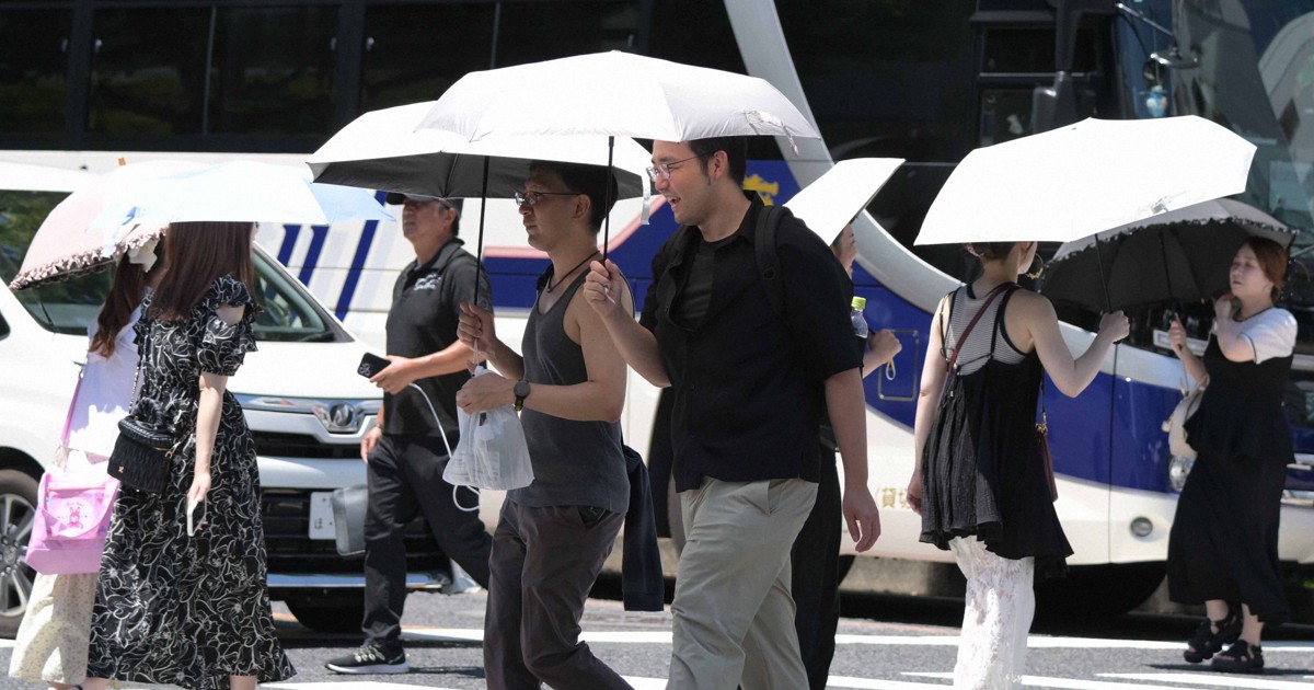 国内で初めて5日連続40度超　三重・桑名で40.5度の酷暑日